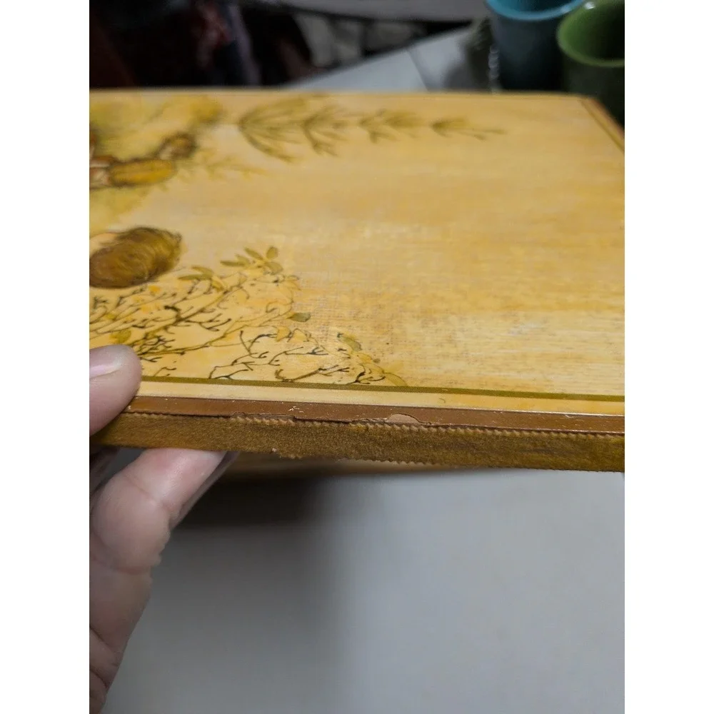 Vintage Holly Hobbie Wooden Plaques Set of 2 1970s Children Wall Art Yellow